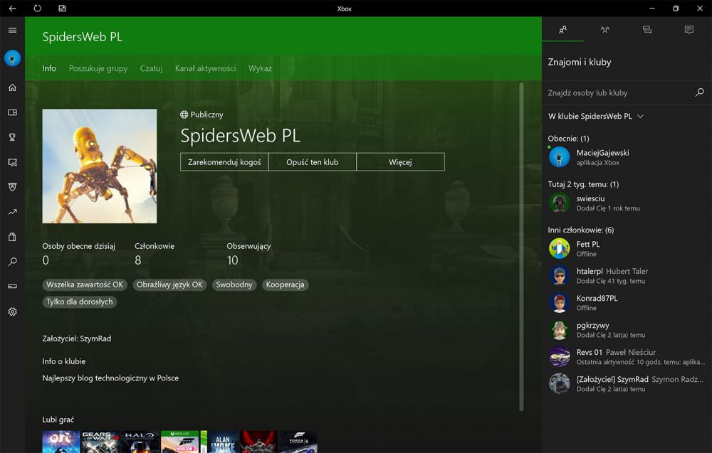 Клубы - это функциональность Xbox Live, благодаря которой игроки могут самостоятельно создавать сообщества, ориентированные на игру и интересы